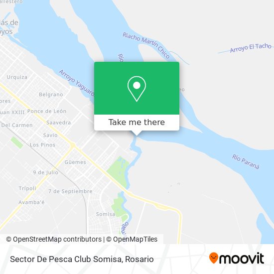 Sector De Pesca Club Somisa map