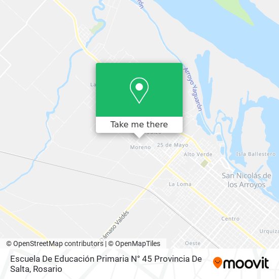 Mapa de Escuela De Educación Primaria N° 45 Provincia De Salta