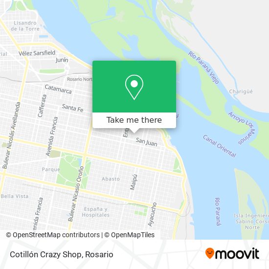 Cotillón Crazy Shop map