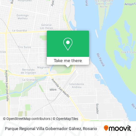 Mapa de Parque Regional Villa Gobernador Gálvez