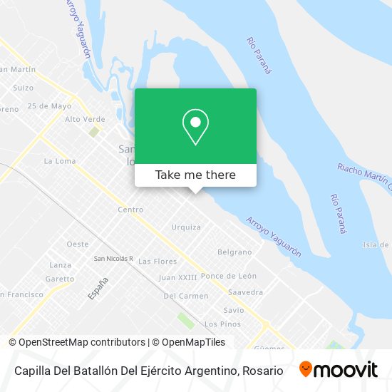 Capilla Del Batallón Del Ejército Argentino map