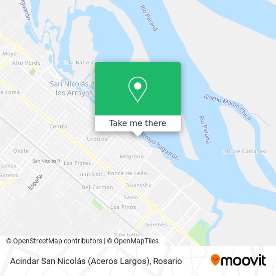 Acindar San Nicolás (Aceros Largos) map