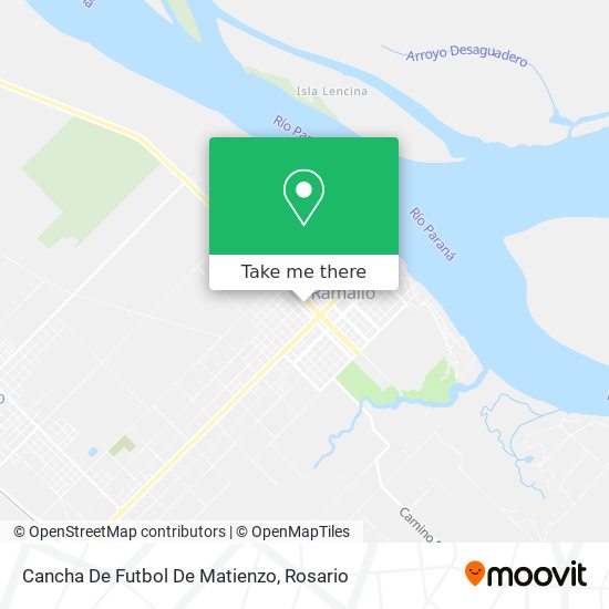 Cancha De Futbol De Matienzo map