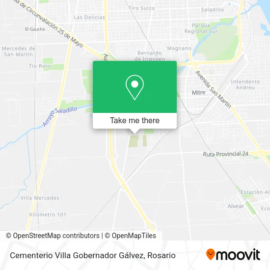 Cementerio Villa Gobernador Gálvez map