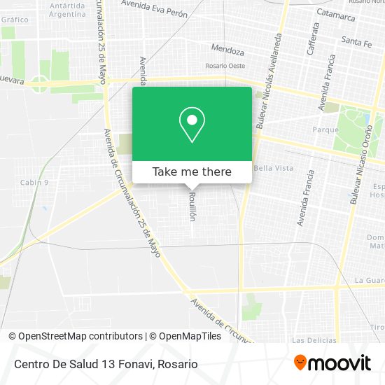 Mapa de Centro De Salud 13 Fonavi
