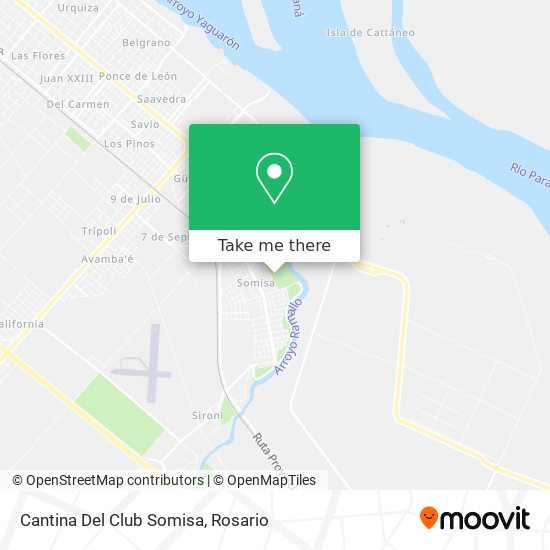 Cantina Del Club Somisa map