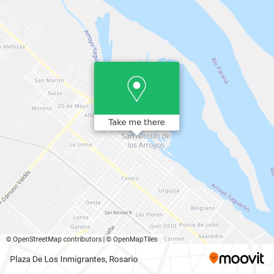Plaza De Los Inmigrantes map