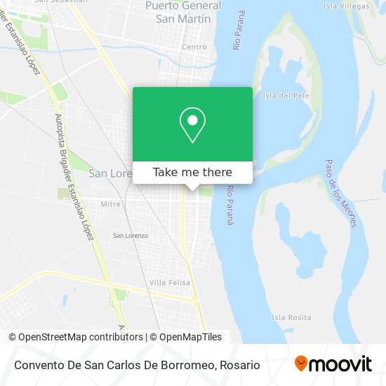 Convento De San Carlos De Borromeo map