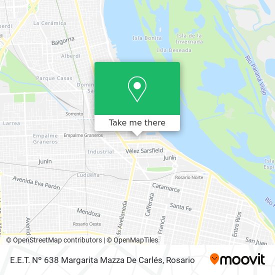 Mapa de E.E.T. Nº 638 Margarita Mazza De Carlés