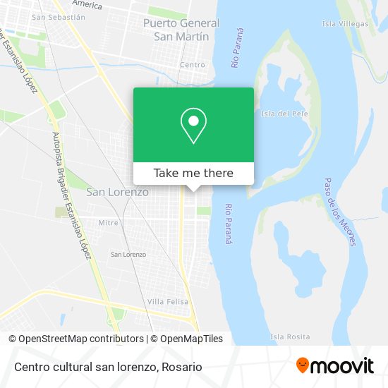 Centro cultural san lorenzo map