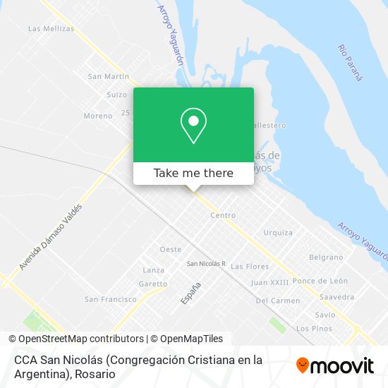 CCA San Nicolás (Congregación Cristiana en la Argentina) map