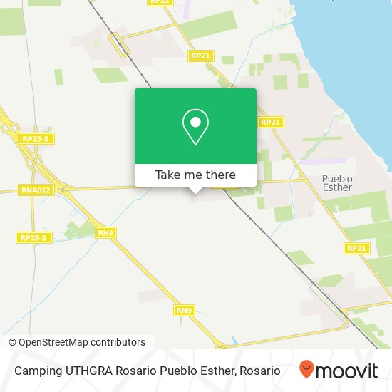 Camping UTHGRA Rosario Pueblo Esther map