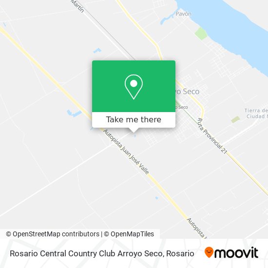 Rosario Central Country Club Arroyo Seco map