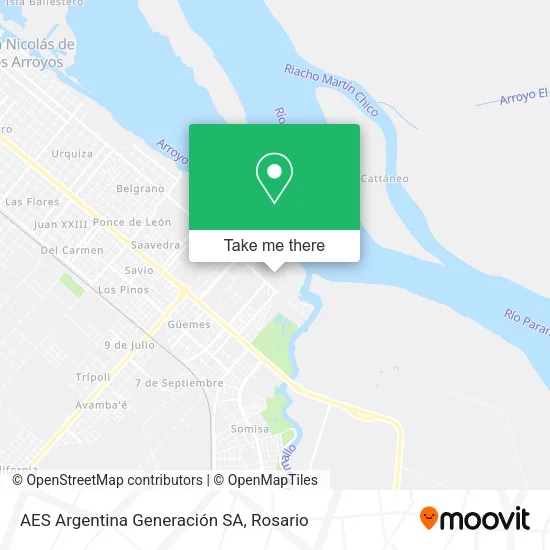 Mapa de AES Argentina Generación SA