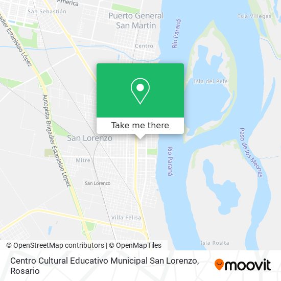 Centro Cultural Educativo Municipal San Lorenzo map