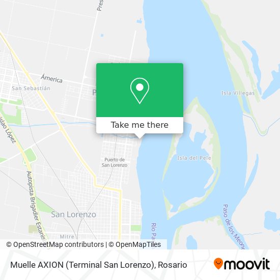 Muelle AXION (Terminal San Lorenzo) map