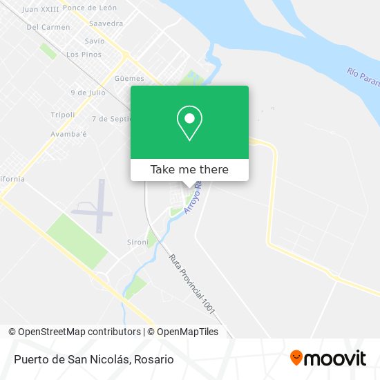 Puerto de San Nicolás map