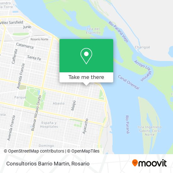 Consultorios Barrio Martin map
