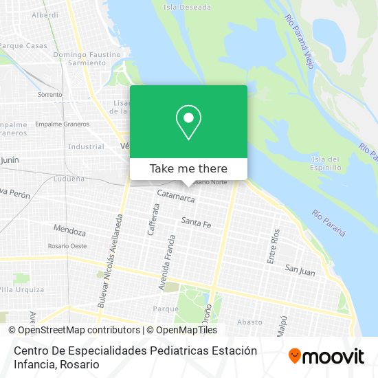 Centro De Especialidades Pediatricas  Estación Infancia map