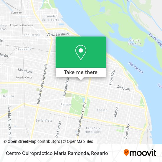 Mapa de Centro Quiropráctico María Ramonda