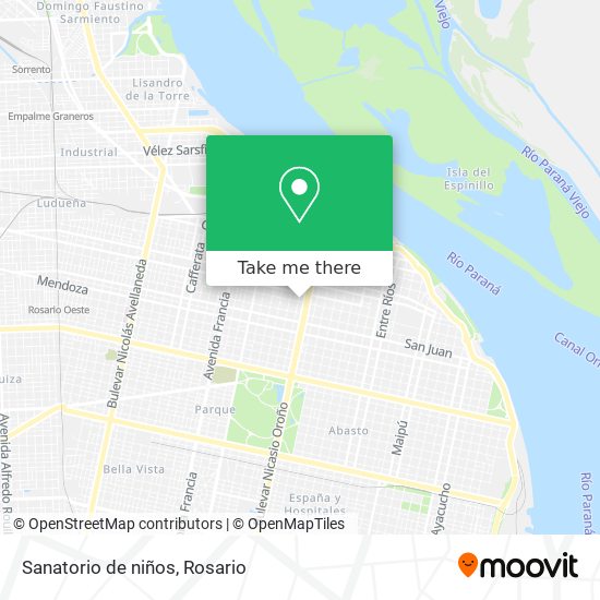 Mapa de Sanatorio de niños