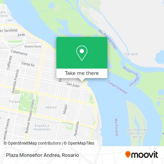 Mapa de Plaza Monseñor Andrea