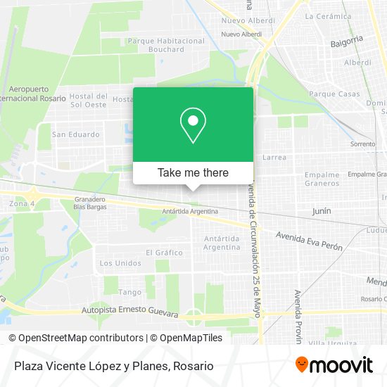 Plaza Vicente López y Planes map