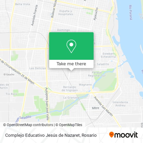 Mapa de Complejo Educativo Jesús de Nazaret