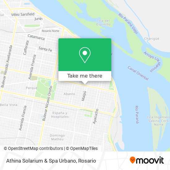 Athina Solarium & Spa Urbano map