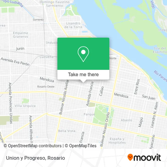 Union y Progreso map