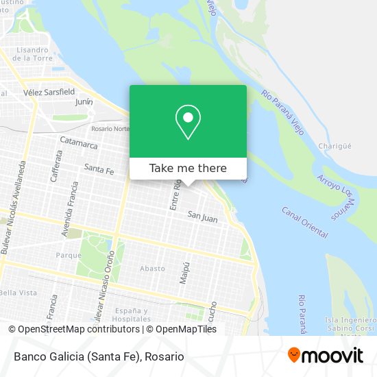 Banco Galicia (Santa Fe) map