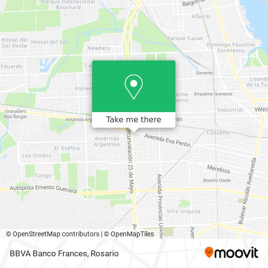 BBVA Banco Frances map