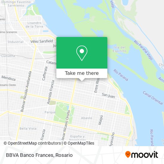 BBVA Banco Frances map