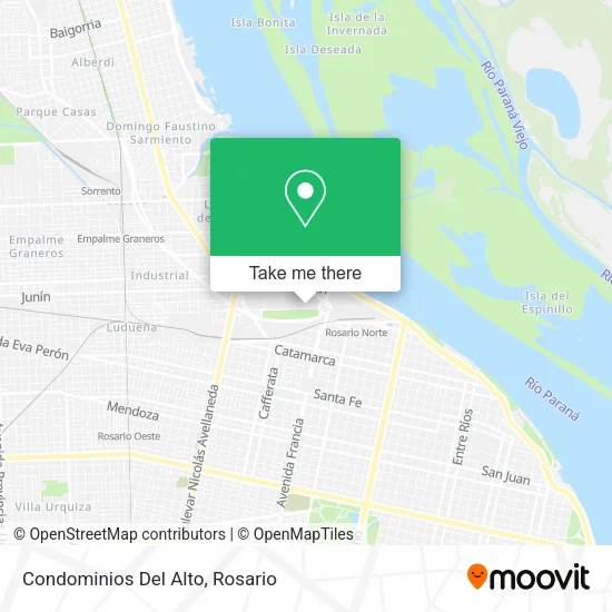 Mapa de Condominios Del Alto