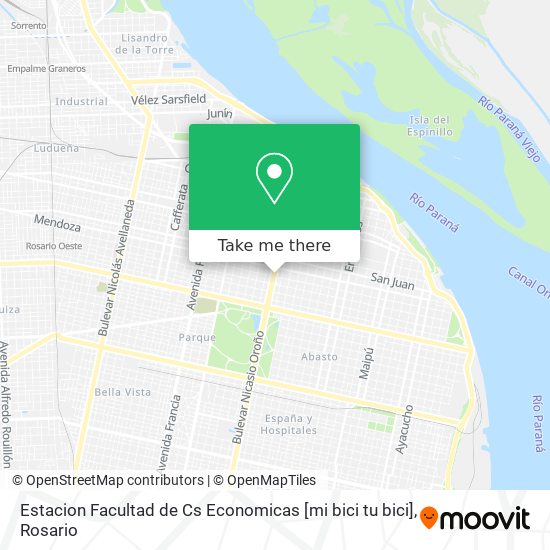 Estacion Facultad de Cs Economicas [mi bici tu bici] map