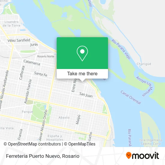 Mapa de Ferreteria Puerto Nuevo