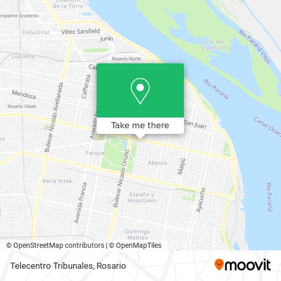 Mapa de Telecentro Tribunales
