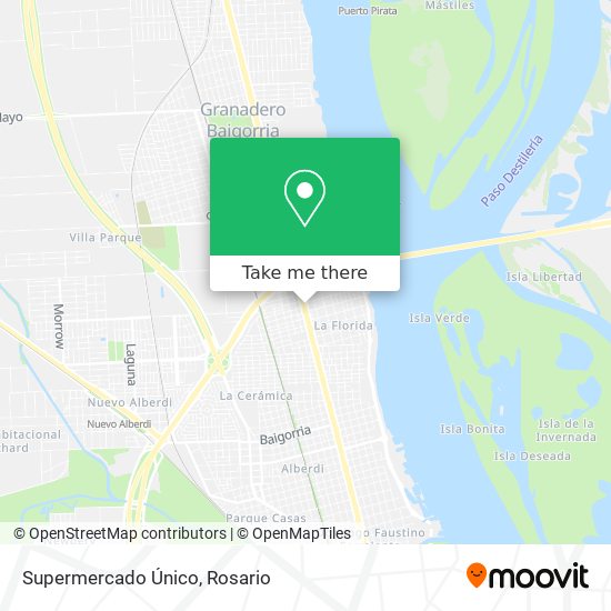 Supermercado Único map