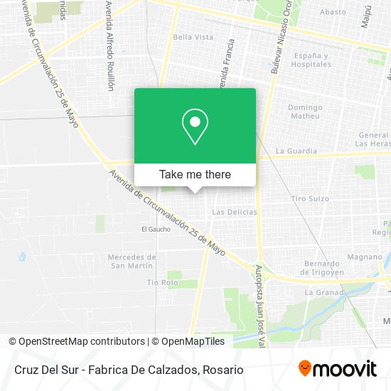 Cruz Del Sur - Fabrica De Calzados map