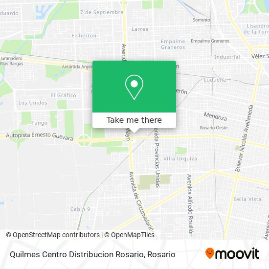 Mapa de Quilmes Centro Distribucion Rosario