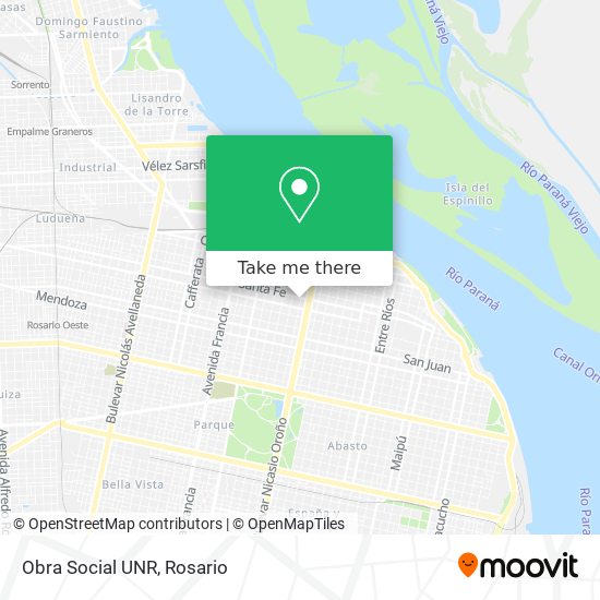 Mapa de Obra Social UNR