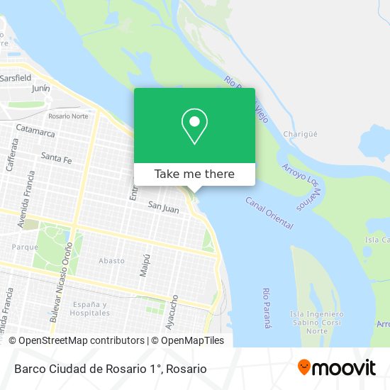 Mapa de Barco Ciudad de Rosario 1°
