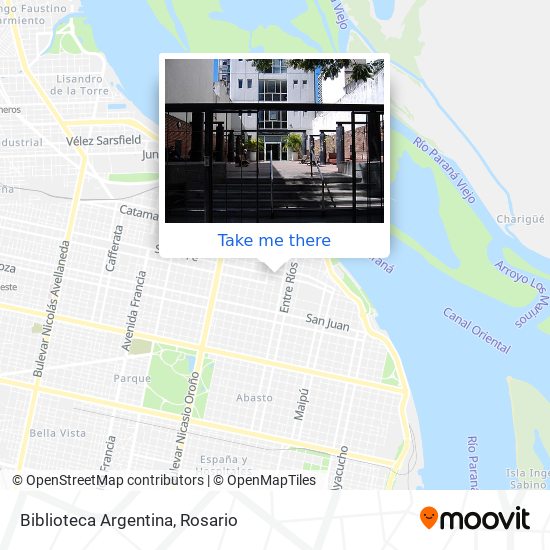 Biblioteca Argentina map