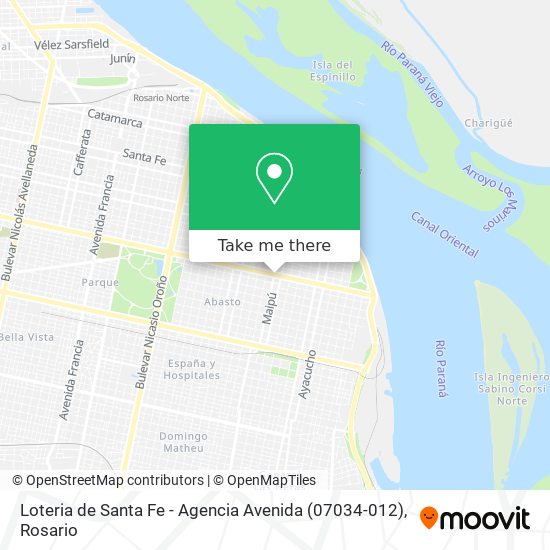 Loteria de Santa Fe - Agencia Avenida (07034-012) map