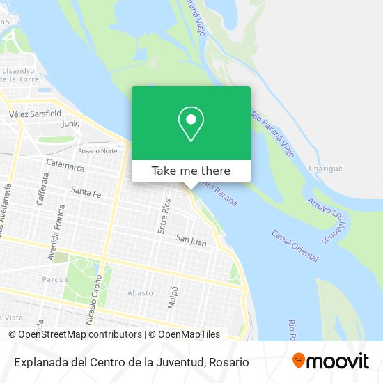 Mapa de Explanada del Centro de la Juventud