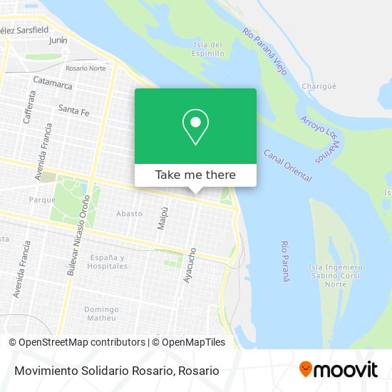 Movimiento Solidario Rosario map