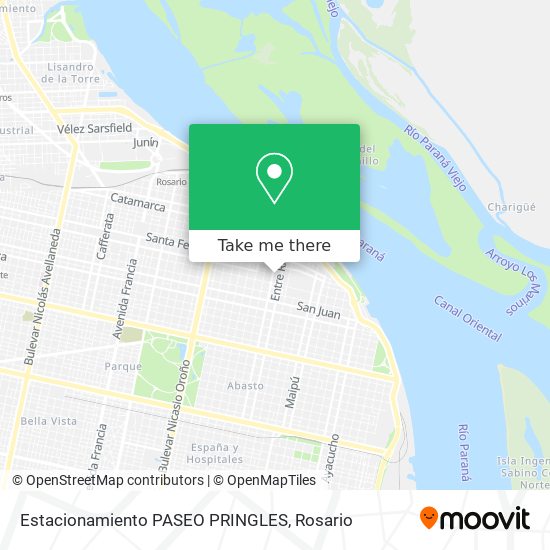 Mapa de Estacionamiento PASEO PRINGLES