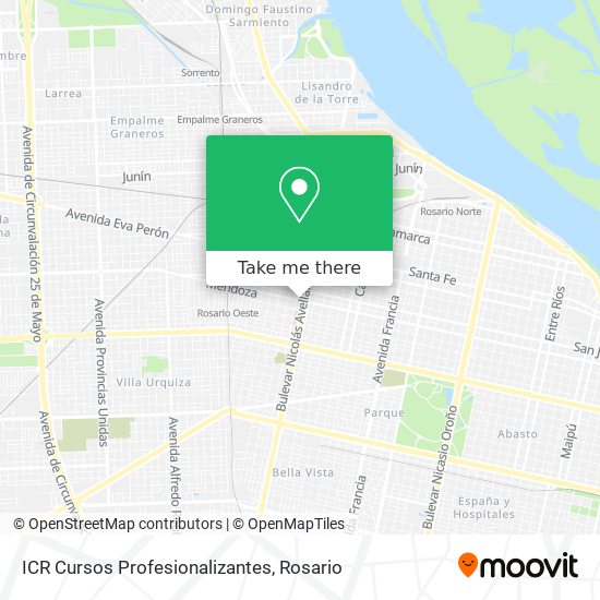 ICR Cursos Profesionalizantes map