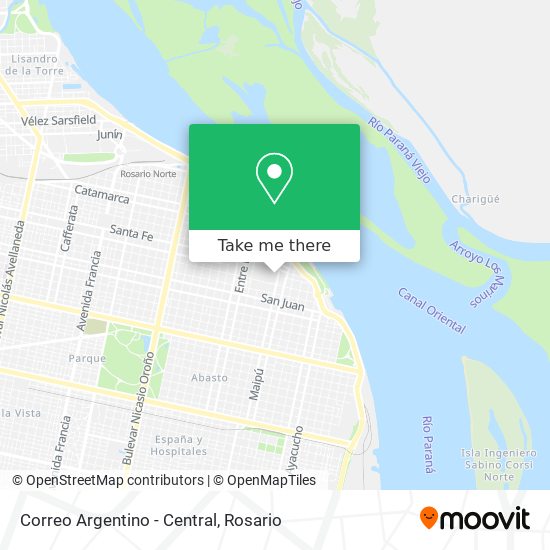 Correo Argentino - Central map
