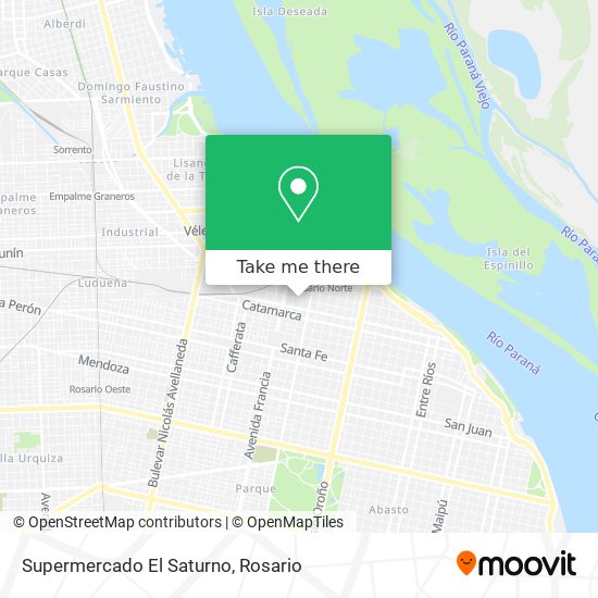Supermercado El Saturno map